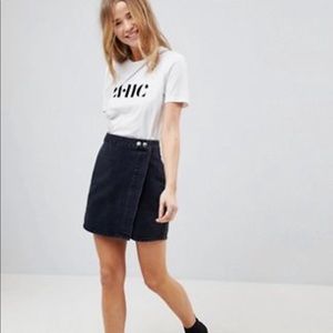 ASOS Black Jean Skirt